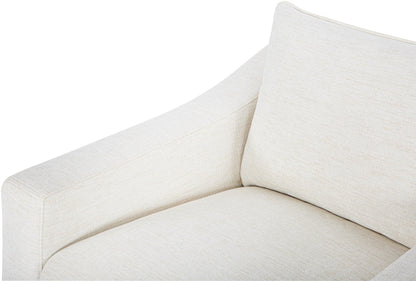 Livabliss Sutterlin Modern Accent Chair, 32" H x 35" W x 34" D, Cream