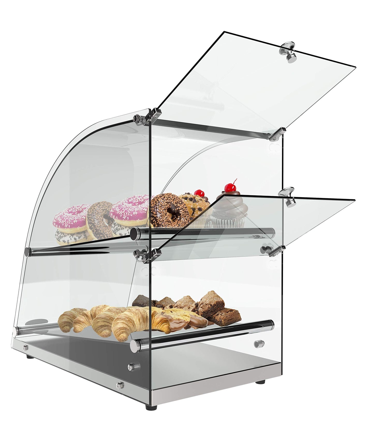 KoolMore DC-2CN Bakery Display Case, 2.4 Cu. Ft - 2 Shelves