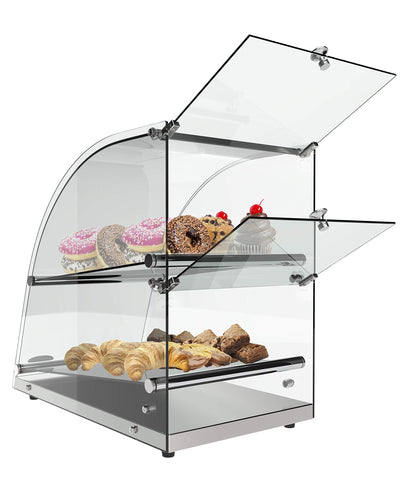 KoolMore DC-2CN Bakery Display Case, 2.4 Cu. Ft - 2 Shelves