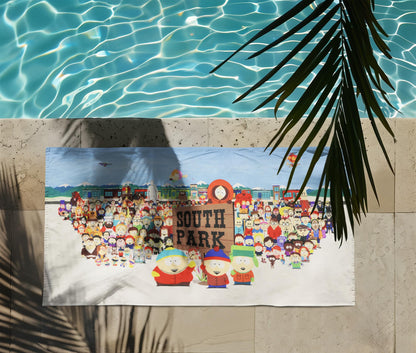 Northwest South Park Beach Towel Eric Stan Kyle Kenny Characters 30"x60"