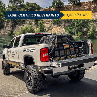 Gladiator Cargo Nets - Heavy Duty Truck Cargo Net - Extra Large- Perfect forTrailer, Boat, dumsters, Camping, Hunting, (XGN-100) 10' x 12' ft.