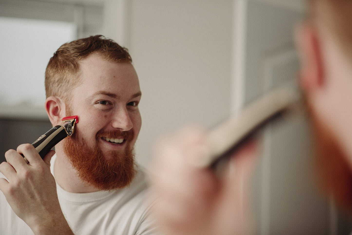 Supreme Trimmer T Shaper - Quiet Cordless Beard & Hair Trimmer for Men | 120 Min Runtime, Low Noise, Zero-Gap DLC Blade | Ideal for Sensitive Skin, Kids & Elderly | ST5206