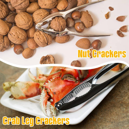 12 Set Set Pcs Crab Crackers and Tools Heavy Duty Seafood Tools Crab Leg Crackers Lobster Nut Crackers Opener Home
