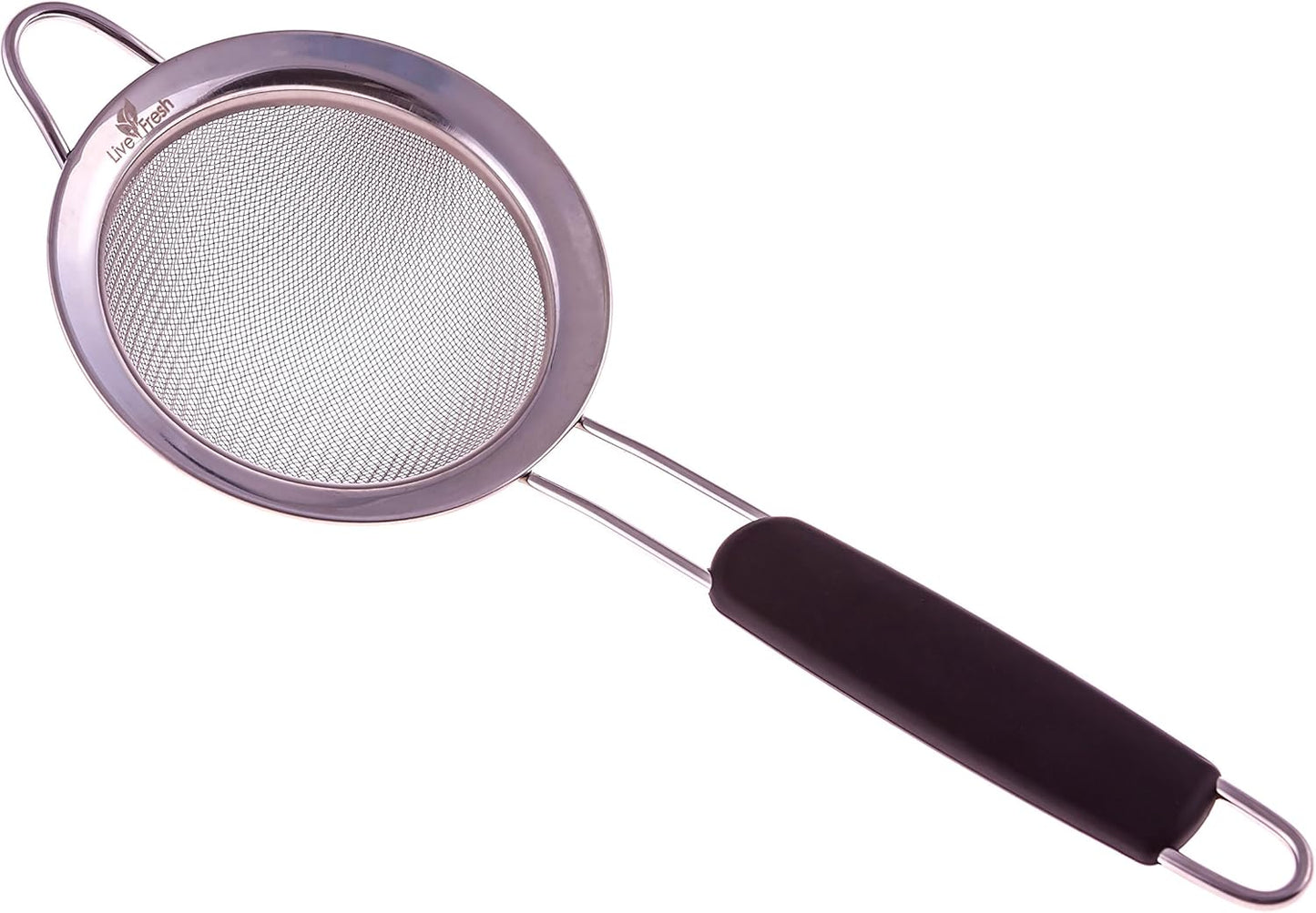 Fine Mesh Stainless Steel Mini Tea Strainer, 3 inch, Ideal for Straining Teas and Cocktails