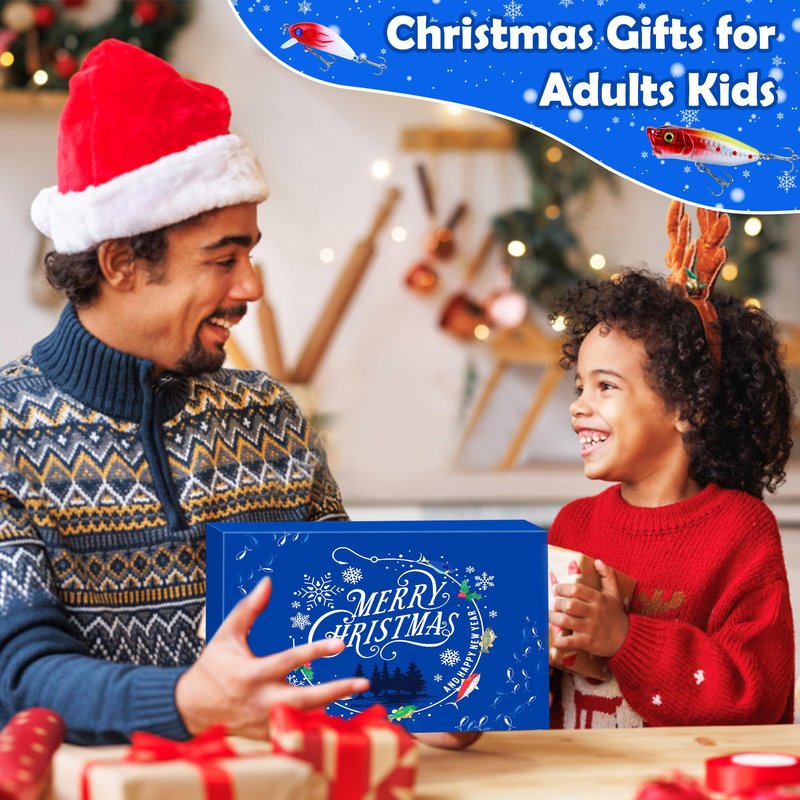 Fishing Advent Calendar 2025 for Teen Boys Adult Fisher Men Fishing Lures Advent Calendar 2025 for Christmas Countdown Adv ent Fishing Gear Cale ndar 2025 Christmas Gifts for Teens Men