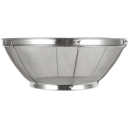 Juvale Stainless Steel Fine Mesh Strainer - Durable Rust-Resistant Mesh Colander - Ergonomic Handle Rice Colander - Ultra-Fine Flour Sifter - Dishwasher Safe with Stable Design - 11 in x 4 in, Silver