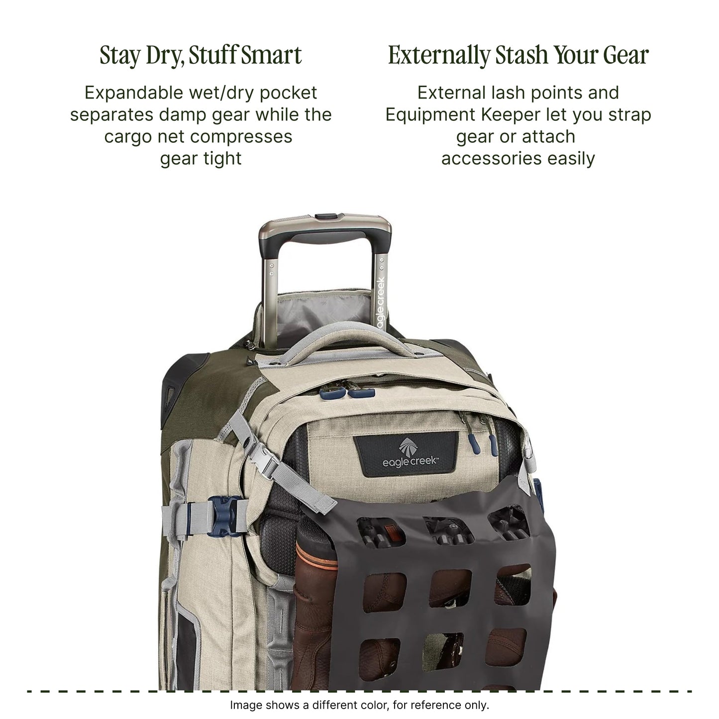 Eagle Creek Expanse ORV 2-Wheel 36" Trunk Wheeled Duffel Bag for Travel & Adventure Durable, Weather-Resistant Fabric Heavy-Duty Handles Wet & Dry Compartment Black