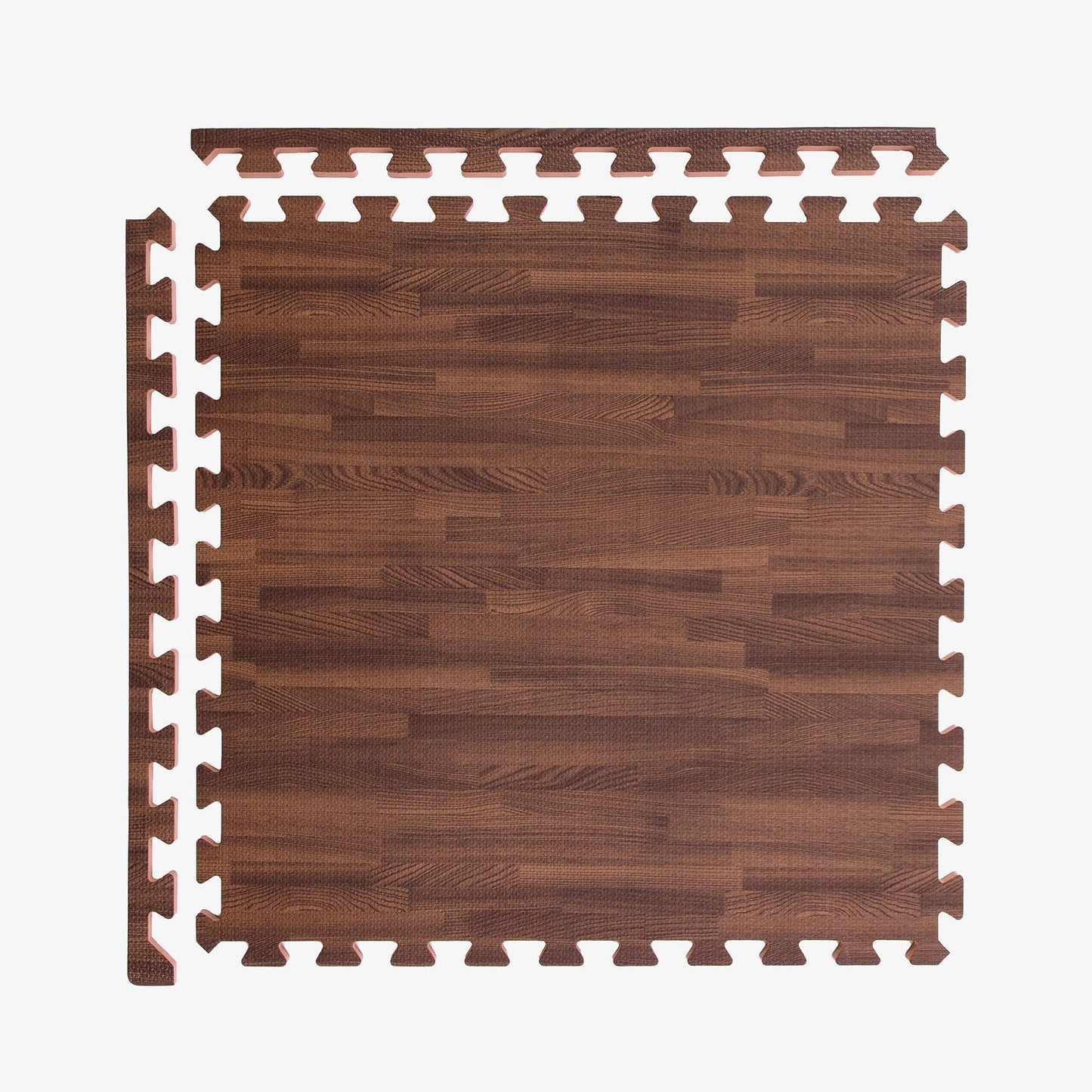 IncStores Premium Soft Wood Print Foam Flooring Tiles | Interlocking Foam Tiles for Home, Gym, Training and Yoga | 5/8" - Dark Oak, 144 Square Feet