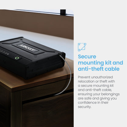 Lockly Wi-Fi Smart Safe – Biometric Safe for Fingerprint, PIN Genie® Keypad, App Control & Instant Alerts for enhanced Home and Business Security