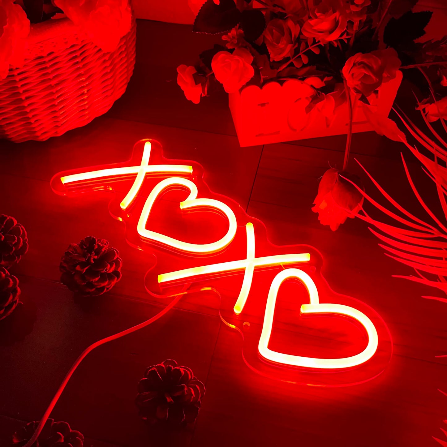 Its a Love Story Neon Sign, Warm White USB Led Light Up Signs for Bedroom Aesthetic Birthday Wedding Party Gift Boyfriend Girlfriend Lover Women Men Room Bathroom Decoration Gift, 15.7 x 11.8 Inch
