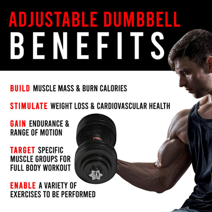CAP Barbell Adjustable Dumbbell Weight Set | Multiple Options