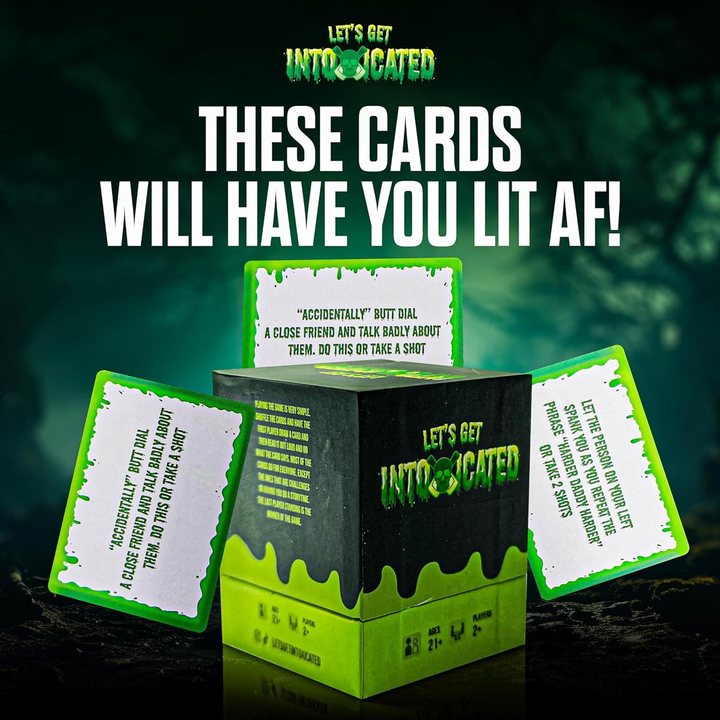 Let's Get Intoxicated 150 21+ Card Adult Drinking Game for Game Night, Parties, & Friends | Wild Dares, Confessions