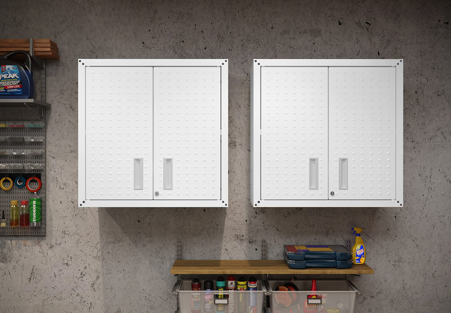 Manhattan Comfort Fortress Storage Units, White