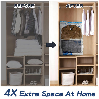 XXL Jumbo Vacuum Storage Bags, 47''X35'' Extra Large Space Bags for Blanket, Bedding, Comforters (4-XXL)