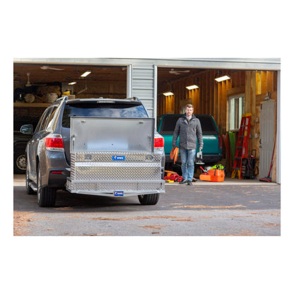 UWS EC20261 48-Inch Heavy-Wall Aluminum Cargo Carrier Box, RigidCore Lid,Silver