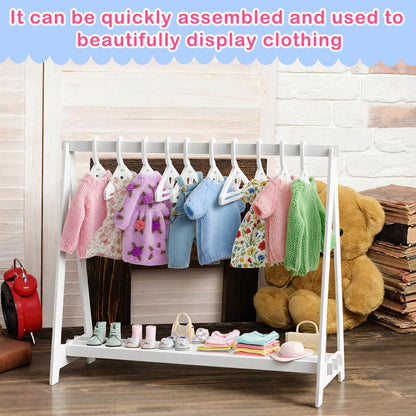 Bucherry Mini Cookie Rack Cookie Bag Display Stand with 10 Mini Hangers Doll Garment Rack Decorative Biscuit Hanger for Tea Parties Family Gatherings Children's Parties, Doll Party Supplies