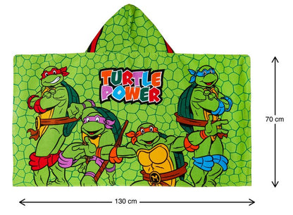 Teenage Mutant Ninja Turtles Hooded Towel Raphael Poncho 100% Cotton Beach Towel Dress up Bathtowel Swimming Wrap