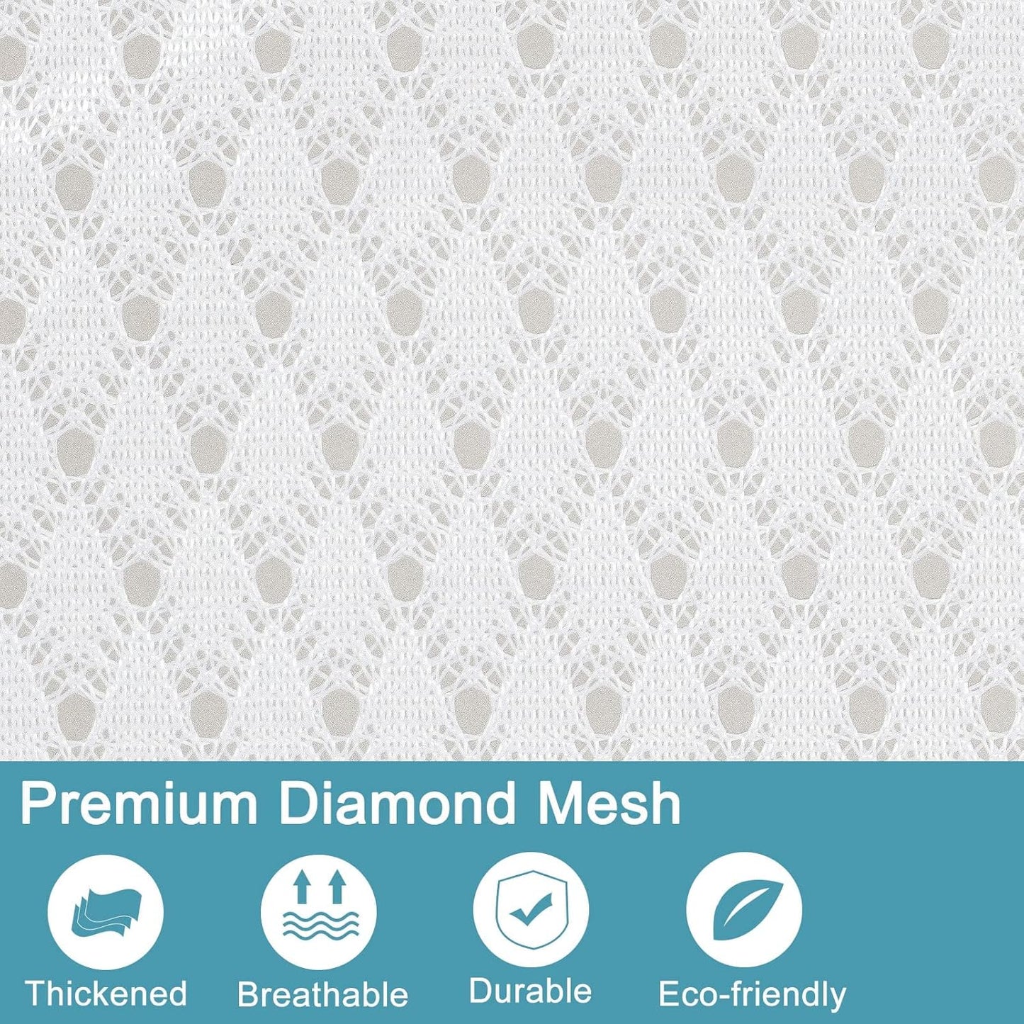 Polecasa Heavy Duty Large Mesh Laundry Bags with ID Tag, 2 Pack, 24 x 36 inches