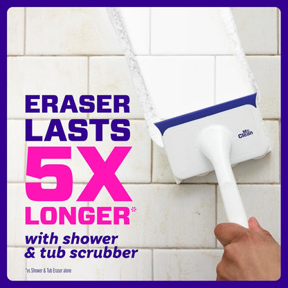 Mr. Clean Magic Eraser - All-in-One Bathroom Cleaner Kit | 1 Scrubber & 2 Foaming Erasers, Lemon Scent