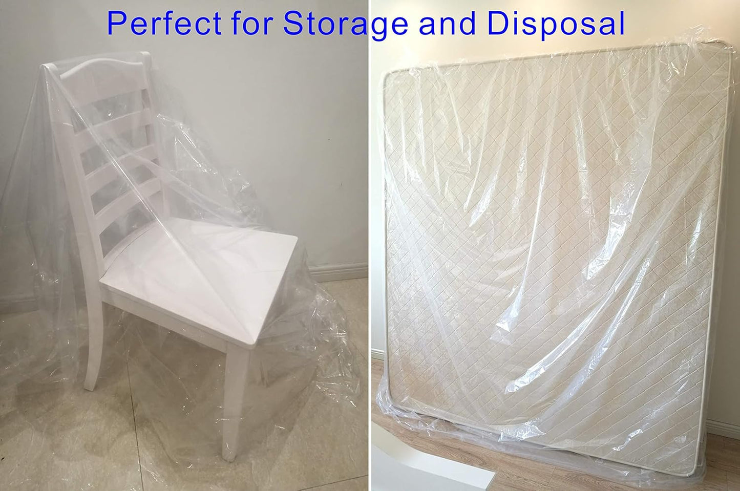 ComfortHome Mattress Bag for Moving and Storage - 4 Mil Extra Thick, Queen and King Size, 1 Pack