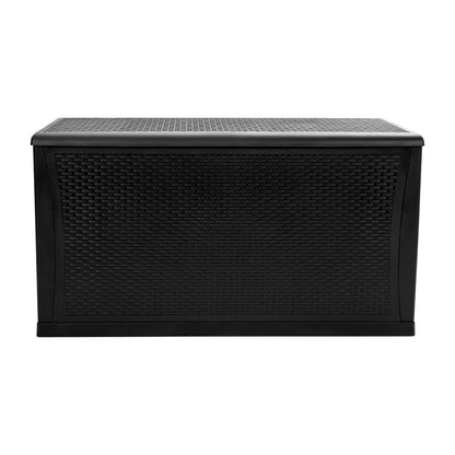 Flash Furniture 120 Gallon Plastic Deck Box - All-Weather Patio Storage and Organization for Throw Pillows, Pool Toys or Garden Tools