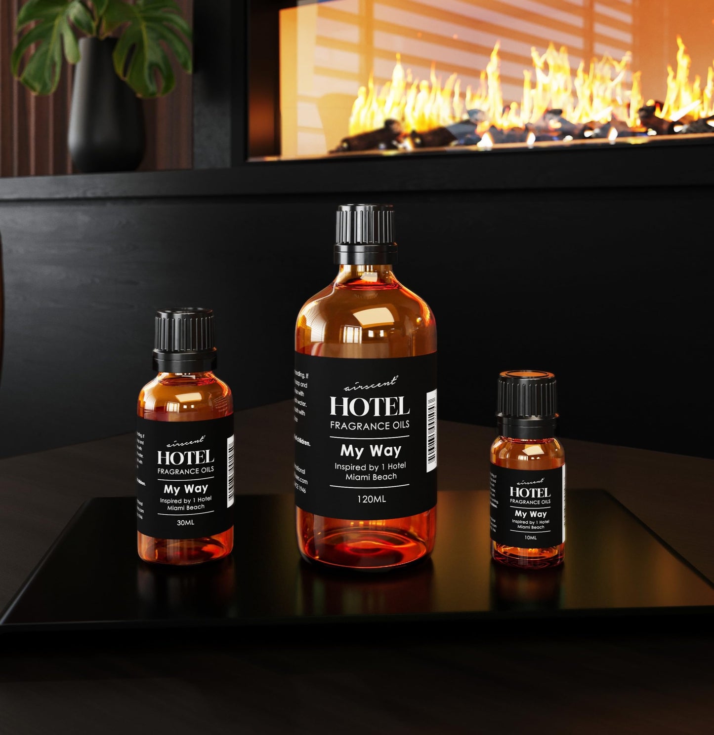 AirScent My Way Diffuser Oil Inspired by The 1 Hotel Miami Scent - Premium Fragrance Oil Blend for Ultrasonic and Waterless Diffusers and Crafting - 500 mL, 16.9 fl oz Glass Bottle