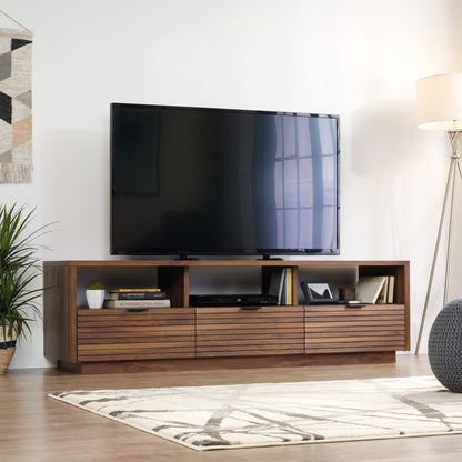 Sauder Harvey Park TV Credenza, Accommodates up to 70-Inch TV, Large Credenza - Grand Walnut Finish