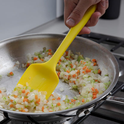GIR: Get It Right Mini Silicone Spoonula Spatula - 8.3 In L x 1.8 In W, Black, Nonstick Kitchen Utensil