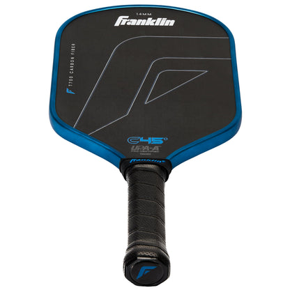 Franklin Sports PRO Pickleball Paddles – C45 Carbon Fiber Series - Official USAP + UPA Approved – Pro Player Design, Hybrid 14MM Blue