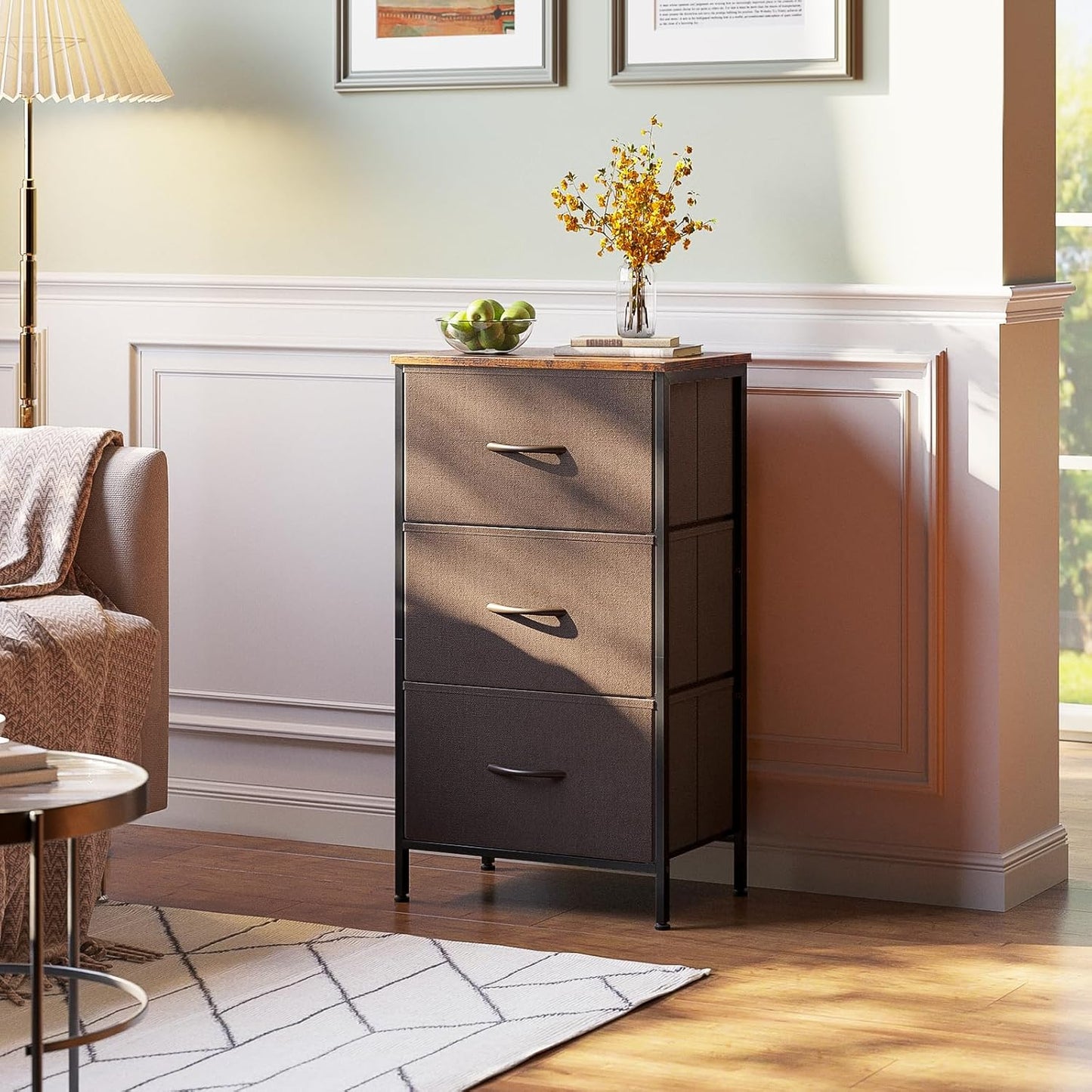 Closet 3 AODK Dresser for Bedroom Nightstand Small Dressers Chest of Drawers End Table for Living Room, Dresser