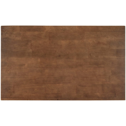 Ball & Cast 45" Solid Wood Rustic Stationary Kitchen Island,with 2 Shelves,Rubber Butcher Block Dining Table w/Shelf Half Full Open Side,for Dorm,Apartment,Walnut
