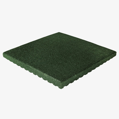 IncStores 2.5 Inch Thick Jamboree Rubber Interlocking Floor 2' x 2' Tiles | Heavy Duty Rubber Outdoor Tiles to Build Better Playgrounds at Homes, Schools, and Daycares | Green, 75 Tiles