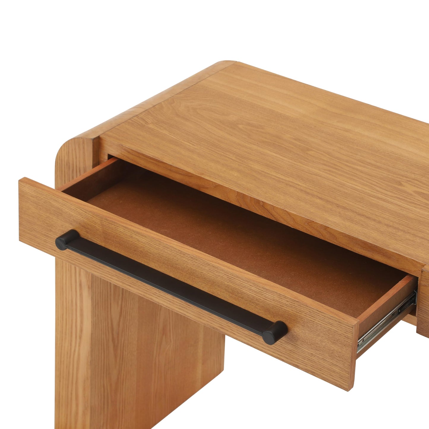 Christopher Knight Home Rulor Modern Console Table with Drawers, Wooden Narrow Console Table with Storage, Minimalist Narrow Entryway Table for Hallway, Behind The Couch, Living Room, Natural