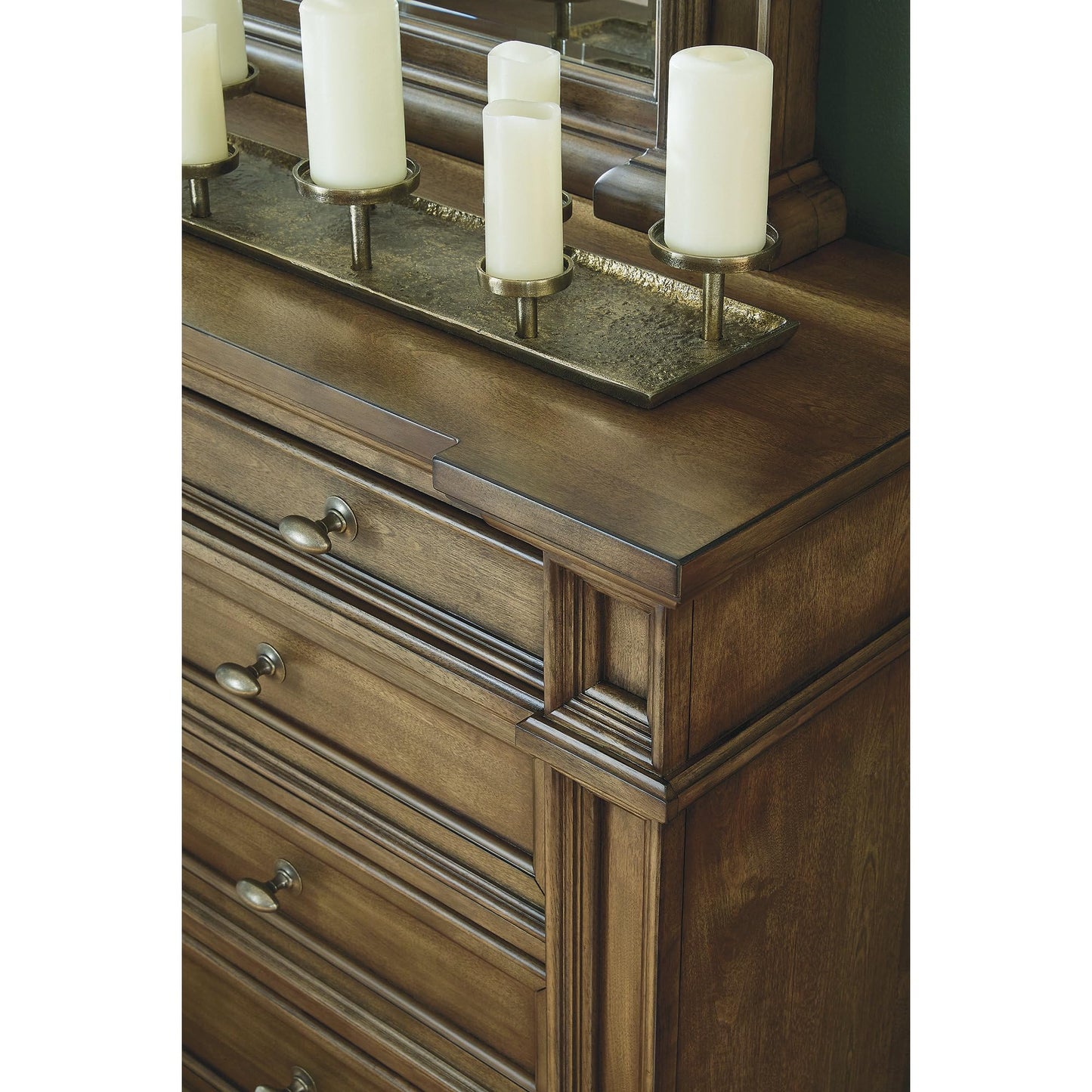 Signature Design by Ashley Thoridan Traditional 9-Drawer Dresser with Safety Stop and Anti -Tipping, Dark Brown