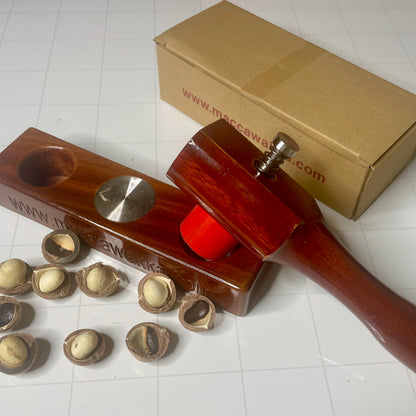 Nut Cracker, kitchen tool - Eat Fresh Cracked Macadamia nuts with your New Maccawakka Nut cracking tool