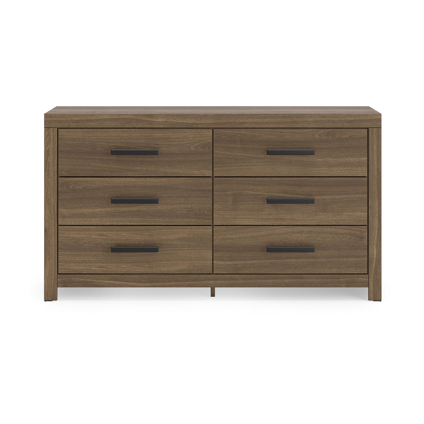 Signature Design by Ashley Ryderton Rustic 6-Drawer Dresser with Safety Stop, Warm Brown