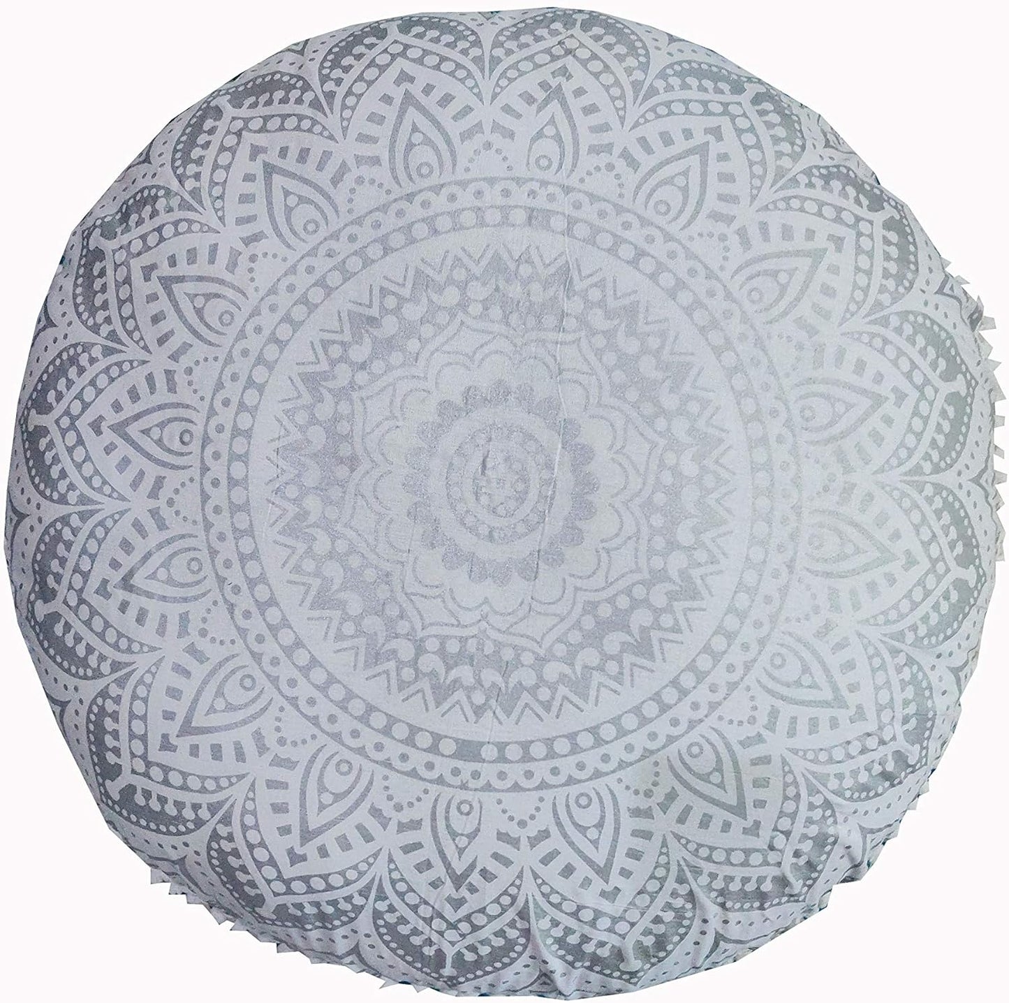 24" Large Round seat Floor Cushion Chair Ottoman Cover Pouf Pillow Meditation Floor Cushions for Adults Seating pouffe
