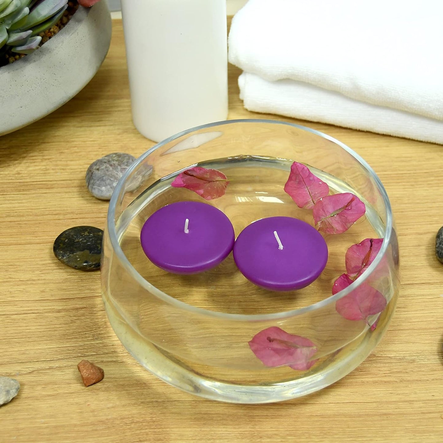 Purple Floating Candles, 2 1/4 Inch