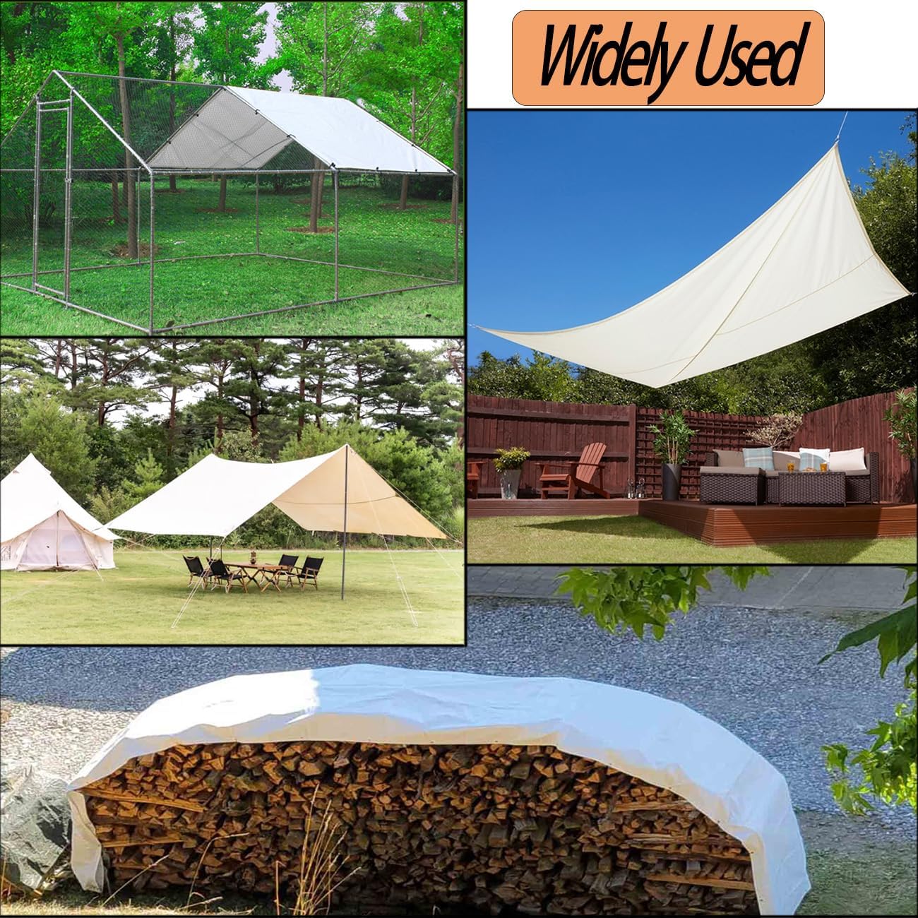 11.3 6.3 (1 Pack) Chicken Coop Cover Waterproof and UV, * FT Chicken Run Cover for Winter with Ball Bungees Cords