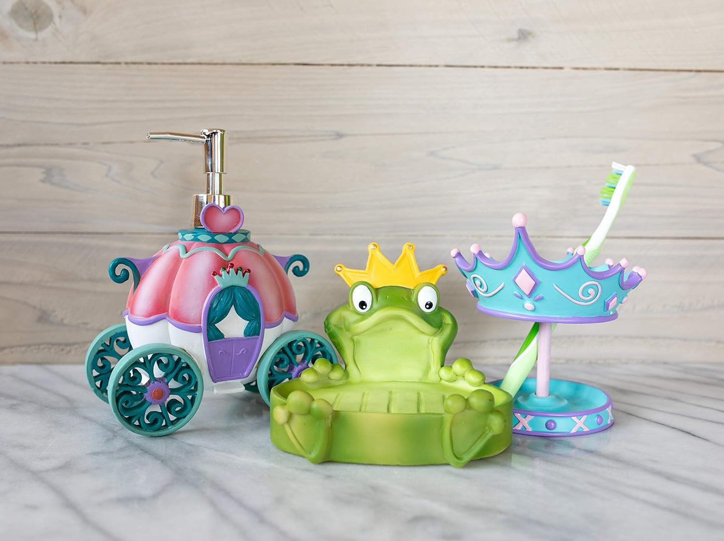 Frog Soap Dish Princess Camryn, Multi Color