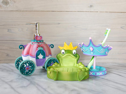 Frog Soap Dish Princess Camryn, Multi Color