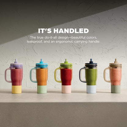 Ninja Blendboss™ | Personal Blender for Smoothies & Frozen Drinks | 26oz Travel Tumbler with LeakProof Lid, Chug Spout & Detachable Straw | Auto-iQ Technology | Stone Mint | DB351ST