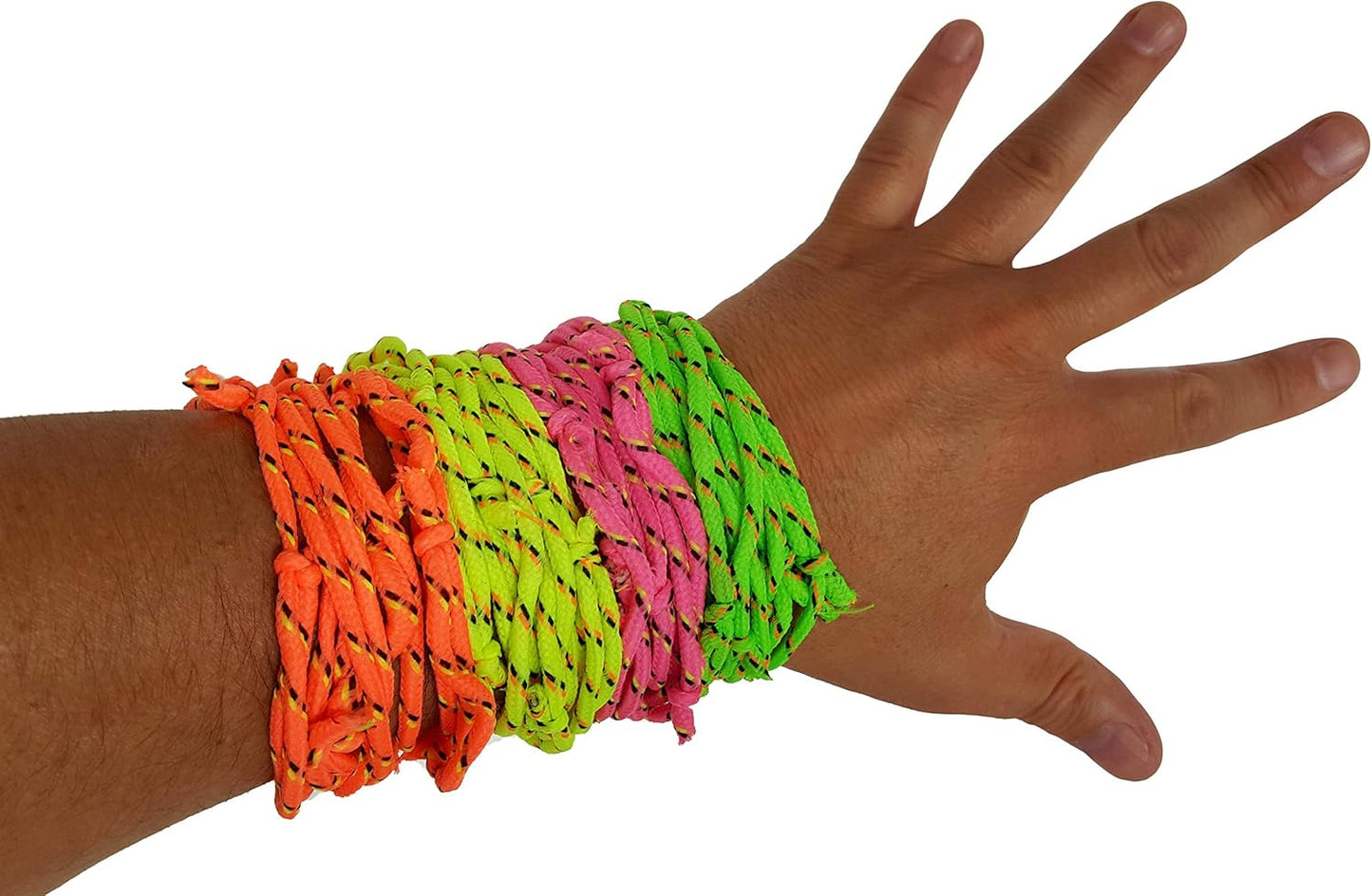 Enterprises Neon Rope Friendship Bracelets, 144 Count