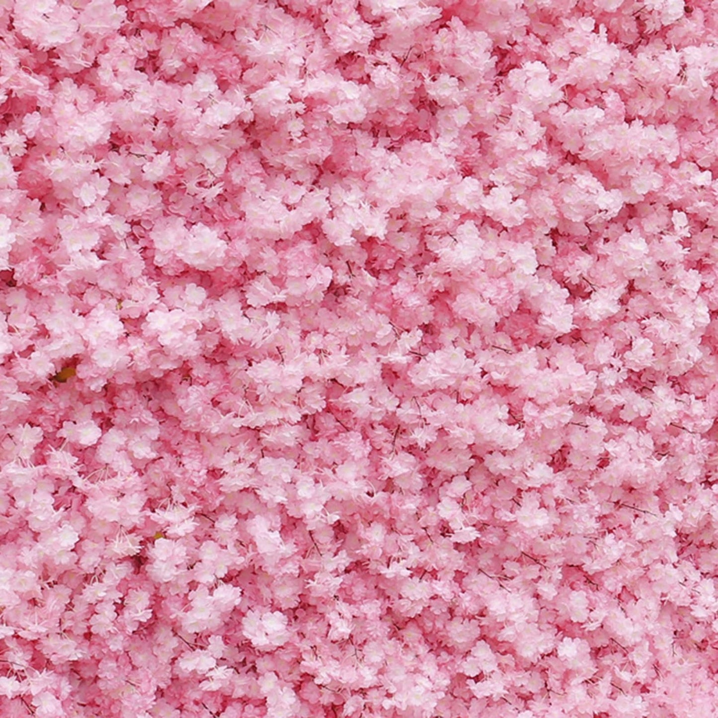 UYCVT Pink Cherry Blossoms Artificial Flower Wall Backdrop Panels, Handmade Romantic Large Wedding Backdrop 3D Floral Wall Fabric Flower Wall for Party Baby Shower Bridal Weddi-2m*2m/6.56 * 6.56FT