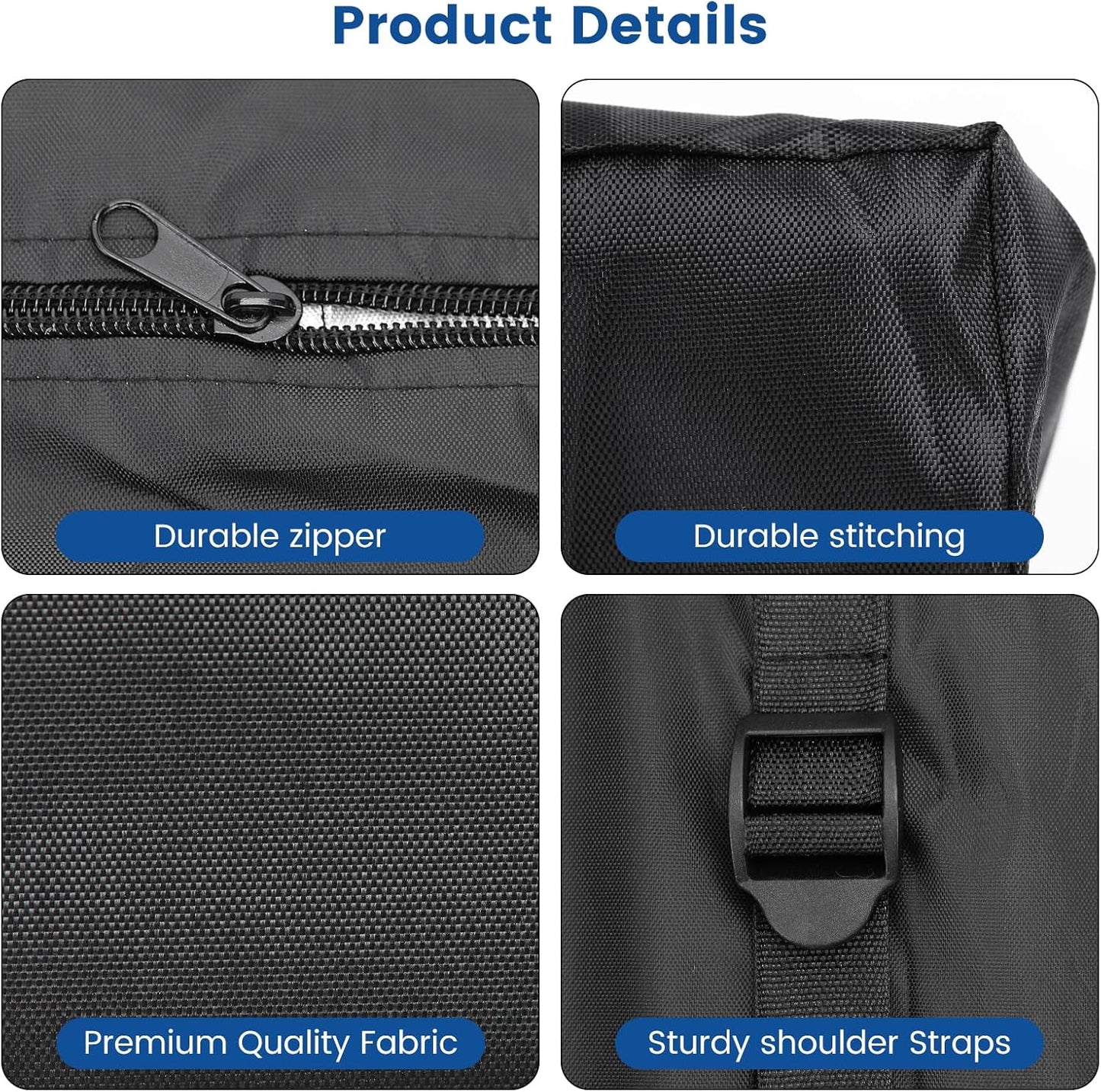 Huiyangteng 2 Pack -43" 11"W 29" Folding Chair Storage Bag,Beach Chair Bag,Chair Bags for Folding Chairs L x x H