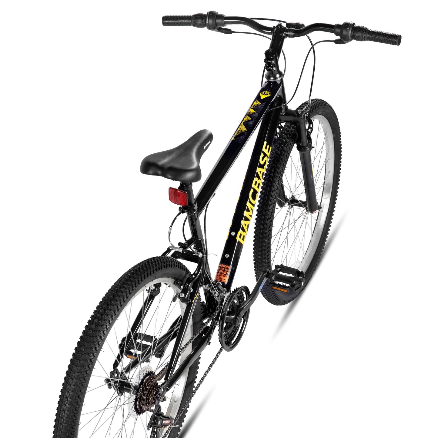 HH HILAND 27 Inch Mountain Bike, Mens Womens MTB with 18 Speeds, High-Tensile Steel Frame, V Brake, Hardtail Bicycle for Adults Black