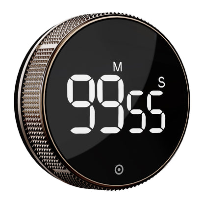 BlueSnail Kitchen Timer with LED Digital Display Smart Efficana for Home Classroom Gym Office, Volume and Brightness Adjustable Productivity Timer (Guncolor)