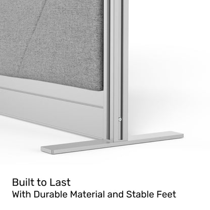Tranquility Modular Wall | Plush Sound-Dampening Acoustic Room Divider | Luxurious Office Partition for Noise Reduction & Privacy (70'' x 70'')