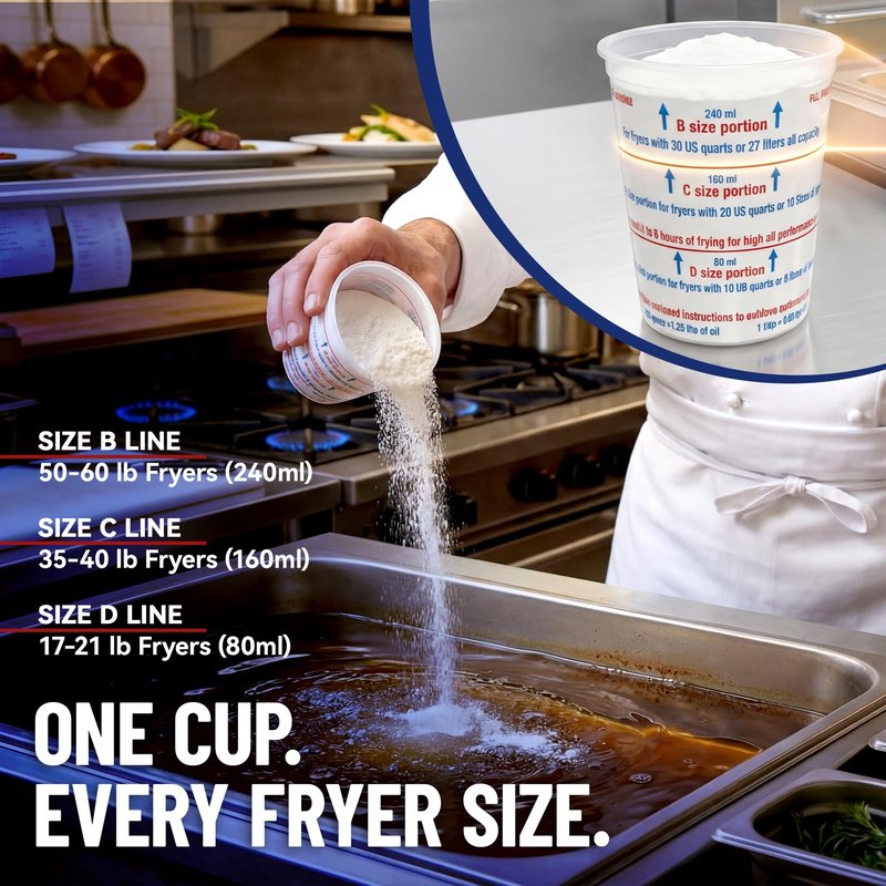MirOil L103 Fry Powder Oil Stabilizer and Filter Aid, Case of 3 Gallons of Fry Powder, Remove Fryer Oil Contaminant, Save Grease & Remove Carbon Deposits, Reduce Usage, Deep Fryer Cooking Grease Saver