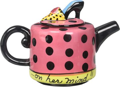 Appletree Design Shoes On Her Mind Teapot, 4-1/8-Inch